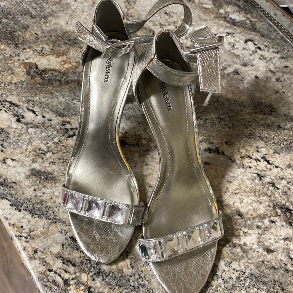 Silver Bling Heels